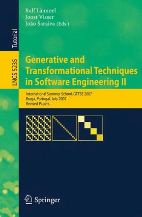 Lämmel / Visser / Saraiva |  Generative and Transformational Techniques in Software Engineering II | Buch |  Sack Fachmedien