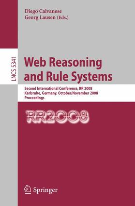 Lausen / Calvanese |  Web Reasoning and Rule Systems | Buch |  Sack Fachmedien