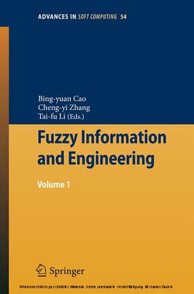 Cao / Kacprzyk / Zhang |  Fuzzy Information and Engineering | eBook | Sack Fachmedien