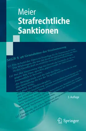 Meier | Strafrechtliche Sanktionen | E-Book | sack.de