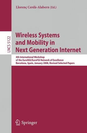 Cerdà-Alabern |  Wireless Systems and Mobility in Next Generation Internet | Buch |  Sack Fachmedien