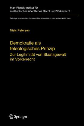 Petersen |  Demokratie als teleologisches Prinzip | Buch |  Sack Fachmedien