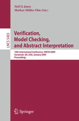 Jones / Müller-Olm |  Verification, Model Checking, and Abstract Interpretation | eBook | Sack Fachmedien