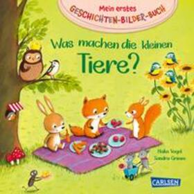 Grimm |  Mein erstes Geschichten-Bilder-Buch: Was machen die kleinen Tiere? | Buch |  Sack Fachmedien