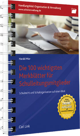Mier |  Die 100 wichtigsten Merkblätter für Schulleitungsmitglieder | Buch |  Sack Fachmedien