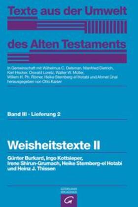 Günter / Kottsieper / Shirun-Grumach |  Weisheitstexte II | Buch |  Sack Fachmedien