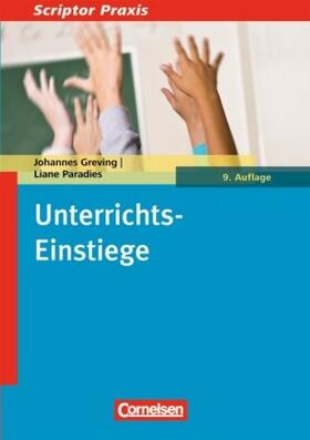 Greving / Paradies |  Scriptor Praxis / Unterrichts-Einstiege | Buch |  Sack Fachmedien