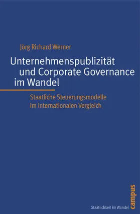 Werner | Unternehmenspublizität und Corporate Governance im Wandel | Buch | 978-3-593-38616-4 | sack.de