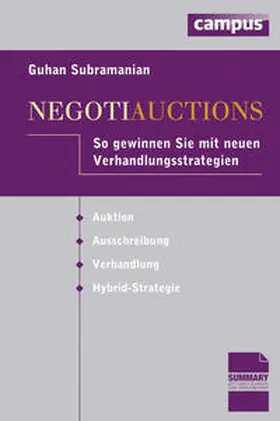 Subramanian |  Negotiauctions | Buch |  Sack Fachmedien