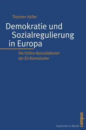 Hüller |  Demokratie und Sozialregulierung in Europa | Buch |  Sack Fachmedien