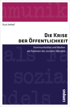 Imhof |  Die Krise der Öffentlichkeit | Buch |  Sack Fachmedien