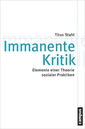 Stahl |  Immanente Kritik | Buch |  Sack Fachmedien