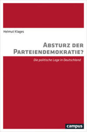 Klages |  Absturz der Parteiendemokratie? | Buch |  Sack Fachmedien