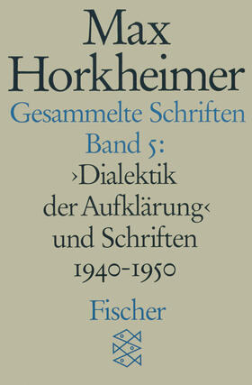 Horkheimer / Adorno |  Gesammelte Schriften in 19 Bänden | Buch |  Sack Fachmedien
