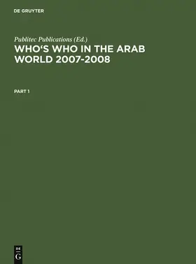  Who's Who in the Arab World 2007-2008 | Buch |  Sack Fachmedien