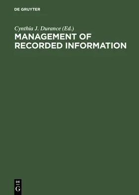 Durance |  Management of Recorded Information | Buch |  Sack Fachmedien