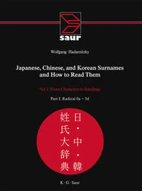 Hadamitzky |  Japanese, Chinese, and Korean Surnames and How to Read Them | Buch |  Sack Fachmedien