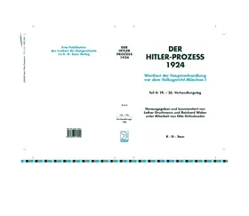 Gruchmann / Weber / Gritschneder |  HITLER-PROZEß 1924 TL.4 | Buch |  Sack Fachmedien