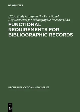  Functional Requirements for Bibliographic Records | Buch |  Sack Fachmedien