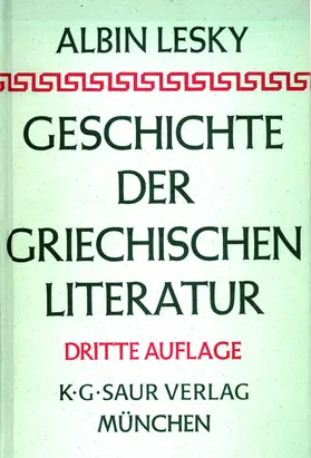 Lesky |  Geschichte der griechischen Literatur | Buch |  Sack Fachmedien