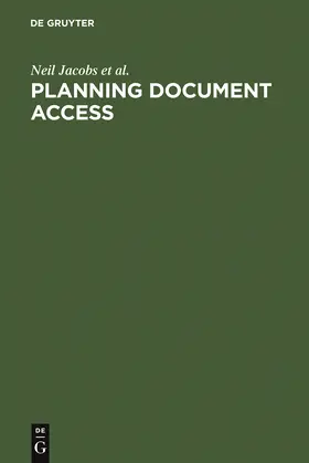 Jacobs / Morris / McKnight |  Planning Document Access | Buch |  Sack Fachmedien