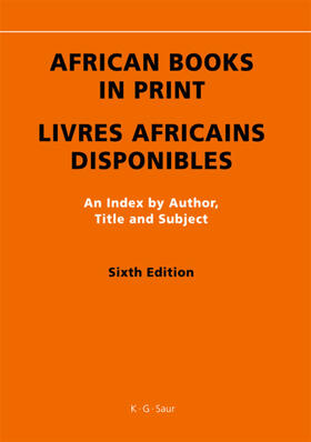 Lomer |  African Books in Print | Buch |  Sack Fachmedien