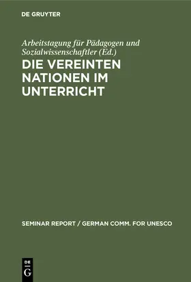 Hüfner |  Die Vereinten Nationen im Unterricht | Buch |  Sack Fachmedien