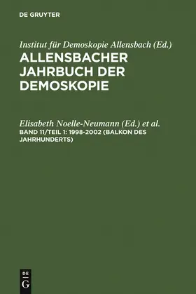 Köcher / Noelle-Neumann |  1998-2002 (Balkon des Jahrhunderts) | Buch |  Sack Fachmedien