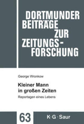 Wronkow / Peter |  Kleiner Mann in großen Zeiten | Buch |  Sack Fachmedien