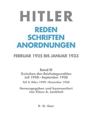 Lankheit |  März 1929 - Dezember 1929 | Buch |  Sack Fachmedien