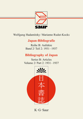 Rudat-Kocks / Hadamitzky |  1931-1937 | Buch |  Sack Fachmedien