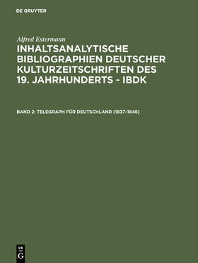 Estermann |  Telegraph für Deutschland (1837¿1848) | Buch |  Sack Fachmedien