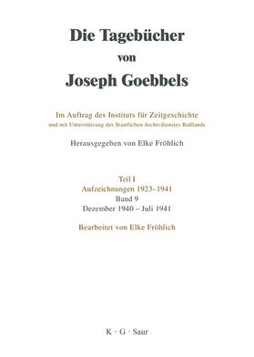 Fröhlich |  Dezember 1940 - Juli 1941 | Buch |  Sack Fachmedien