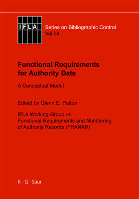 Patton |  Functional Requirements for Authority Data | Buch |  Sack Fachmedien