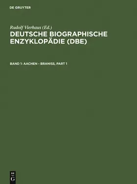 Vierhaus |  Deutsche Biographische Enzyklopädie 1 | Buch |  Sack Fachmedien