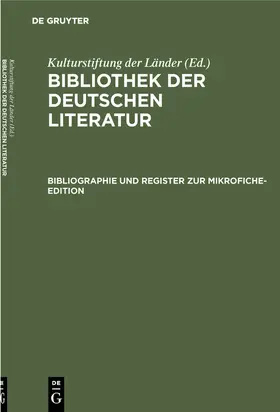 Frey |  Bibliographie und Register zur Mikrofiche-Edition | Buch |  Sack Fachmedien