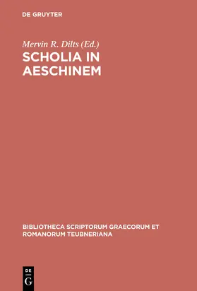 Dilts |  Scholia in Aeschinem | Buch |  Sack Fachmedien