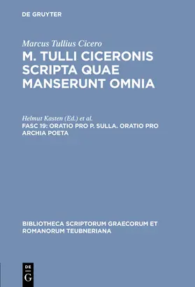 Marcus Tullius Cicero / Reis / Kasten |  Oratio pro P. Sulla. Oratio pro Archia poeta | Buch |  Sack Fachmedien