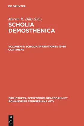 Dilts |  Scholia in orationes 19-60 continens | Buch |  Sack Fachmedien