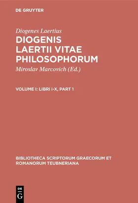 Diogenes Laertius / Marcovich |  Libri I-X | Buch |  Sack Fachmedien