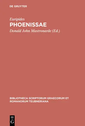 Euripides / Mastronarde |  Phoenissae | Buch |  Sack Fachmedien