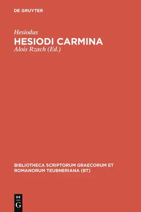 Hesiodus / Rzach |  Hesiodi carmina | Buch |  Sack Fachmedien