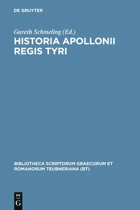 Schmeling |  Historia Apollonii Regis Tyri | Buch |  Sack Fachmedien