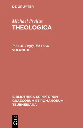 Michael Psellus / Westerink / Duffy |  Theologica | Buch |  Sack Fachmedien