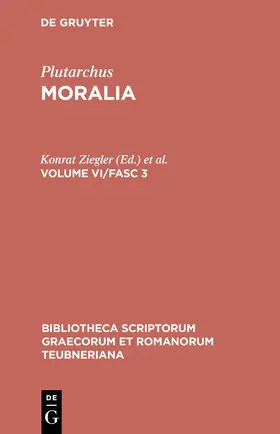 Plutarchus / Pohlenz / Ziegler |  Moralia | Buch |  Sack Fachmedien