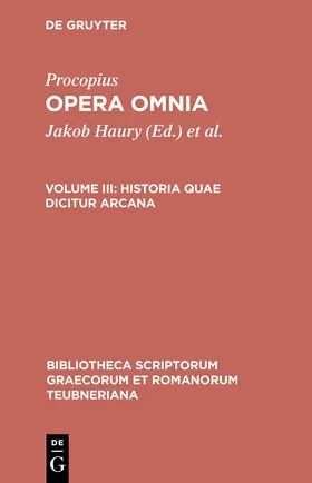 Procopius / Haury / Wirth |  Historia quae dicitur arcana | Buch |  Sack Fachmedien