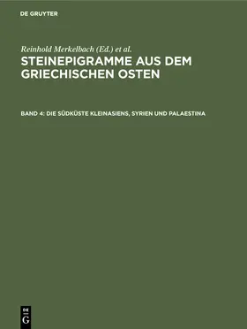 Stauber / Merkelbach |  Die Südküste Kleinasiens, Syrien und Palaestina | Buch |  Sack Fachmedien