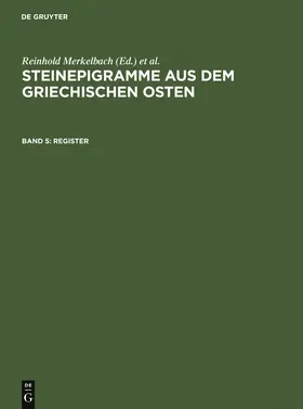 Stauber / Merkelbach |  Register | Buch |  Sack Fachmedien