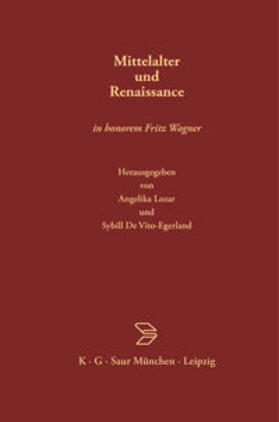 De Vito-Egerland / Lozar | Mittelalter und Renaissance | Buch | 978-3-598-73018-4 | sack.de