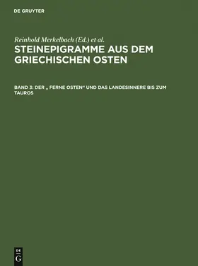 Stauber / Merkelbach |  Der " Ferne Osten" und das Landesinnere bis zum Tauros | Buch |  Sack Fachmedien